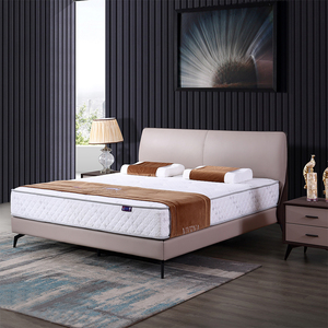 诗贝艾尔-图尔现代简约欧式卧室双人轻奢皮床软床弹簧舒适
