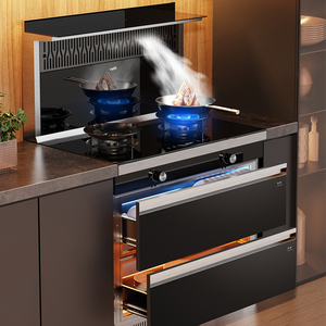 华帝集成灶pg07一体灶下排油烟机燃气灶pg07官方旗舰店|昆明红星