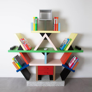 memphis 意大利 书柜收纳柜酒柜茶几台灯装饰创意孟菲斯经典