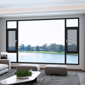 上悬平开窗  断桥铝系统门窗封阳台 阳光房 隔音落地窗户定制