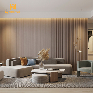 玛格木格栅板电视背景墙长城板护墙板装饰板生态木吊顶墙板板材