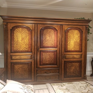 圣蒂斯堡全实木家具纯美风格卧室系列三门大衣柜线上线下同款产品