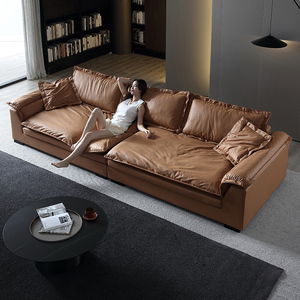 奈丘超宽大坐深科技布艺沙发客厅2024新款意式极简小户型布沙发