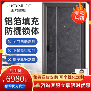 wl王力甲级安全门进户门防盗门高档别墅门户外门cl66家用定制大门