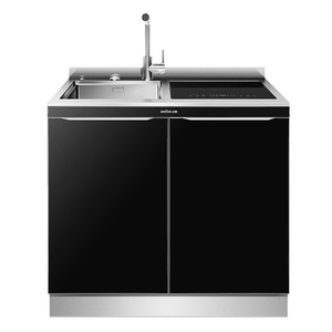 亿田xe91洗碗机集成水槽一体柜 自带垃圾处理器