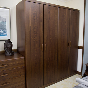 双叶家 具四门衣柜 wgy15dab2 简约实木衣柜美观线下同款