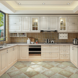 整体橱柜定制厨房柜开放式多功能实木板柜子石英石台面装修灶台柜