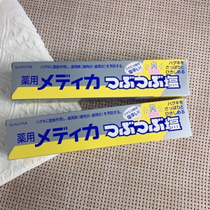 日本本土包邮sunstar海盐颗粒盐牙膏亮白牙周修复护理咸味170g