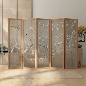 简易屏风隔断布艺移动可折叠