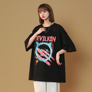 mystyle官方旗舰店情侣宽松圆领短袖t恤nuthink蒙马特先生kxlfchn