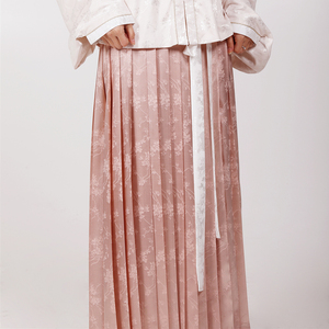 织闻 绮罗香原创汉服明制马面裙褶裙一片式白菜汉服