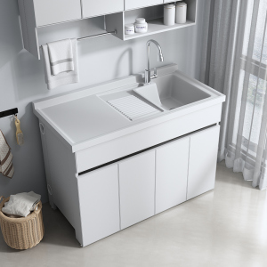 洗衣机一体柜翻盖