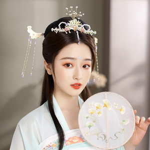 汉服发簪子古装头饰女发饰古风发梳流苏发钗仙气女插针步摇配饰品