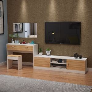 电视柜电脑一体桌组合家用