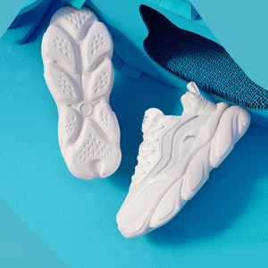 安踏猫爪鞋女鞋官方旗舰2021新款夏季小白运动老爹鞋黑色喵爪鞋子