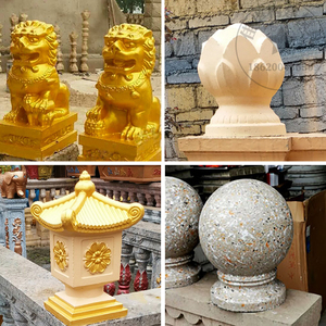 饰品狮子模具圆球水泥制品模型莲花球建筑模板栏杆柱墩装饰造型