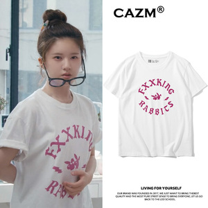 传闻中的陈芊芊赵露思同款t恤短袖ins纯棉学生少女半袖bf慵懒风夏