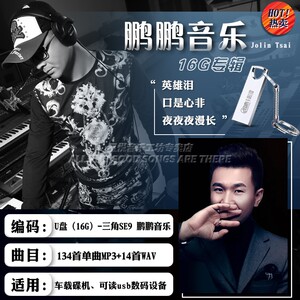 鹏鹏音乐dj歌曲u盘流行重低音劲爆嗨曲无损高音质汽车载车用优盘