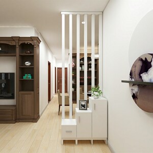 进门玄关柜鞋柜一体客厅隔断屏风正对门遮挡双面高低柜矮柜到顶柜