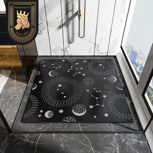 001人付款淘宝浴室防滑石板下沉式淋浴房地板石垫脚石卫生间干湿分离