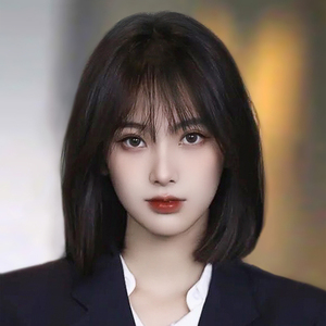 假发女短发自然真发全头套式波波头时尚锁骨发全真人发减龄假发套