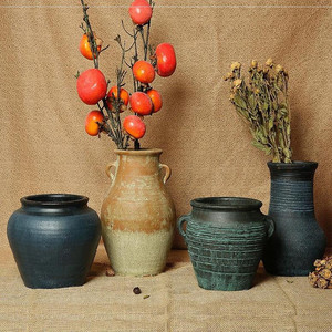 限量特价新摆件静物商用写生陶罐花瓶组合陶器民俗陶瓷瓶瓦罐道具