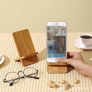 楠竹手机支架桌面创意可拆卸赖人通用展示木支架