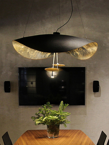 北欧客厅吊灯后现代艺术创意飞碟餐厅灯简约书房设计师咖啡厅灯具