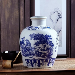 泡酒土坛酒瓶酒器存酒坛子密封陶瓷窖藏家用古代白酒酒馆仿古加厚