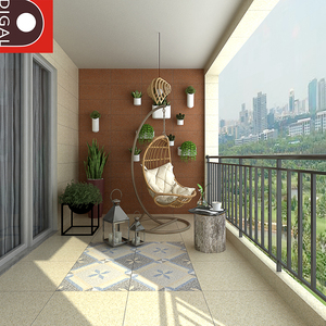 阳台露台防滑瓷砖麻石拼花仿古地砖花园院子防滑美式室外阳光房砖