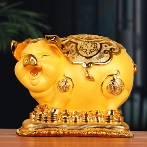金猪摆件存钱罐储蓄罐大号十二生肖创意可爱个性家居饰品工艺礼品