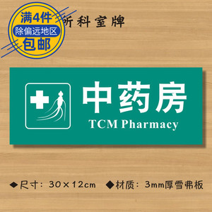 中药房医院诊所门牌科室牌医药标识牌卫生所卫生室标志牌zsmp194