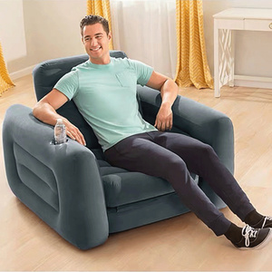 INTEX充气沙发床双人可折叠椅子客厅小户型单人户外家用懒人凳子