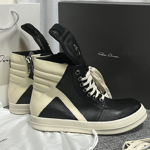 倒三角ro鞋克罗心增高厚底奶香底休闲高帮板鞋男女情侣侧拉链高街