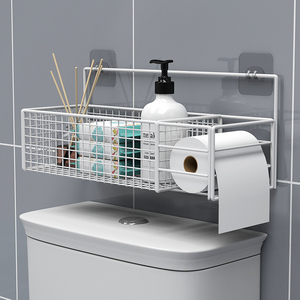 卫生间马桶上方置物架免打孔浴室洗手间壁挂厕所坐便器收纳架神器