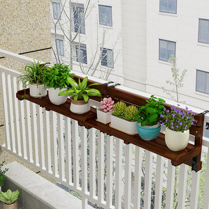 栏杆阳台花架悬挂式吊兰护栏挂式花盆架窗台置物架花架子多肉挂架