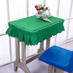 学校课桌40×60中学生套桌套罩长方形桌布定做小学.生双人蓝色