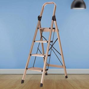 奥鹏 梯子家用铝合金加厚折叠人字梯四步铝梯宽踏板安全梯ap2324