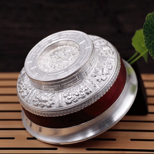 老凤祥云京银世家 足银99蒙古族特色纯银碗敬酒碗献哈达酒具酒杯