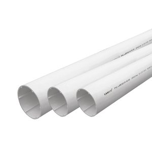 LESSO联塑广西总代理UPVC排水螺旋管超厚度多口径原厂正品4米白色