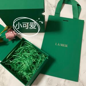 专柜正品lamer海蓝之谜新款化妆品购物手提袋包装礼品空盒纸袋子