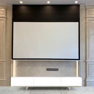 博派智能语音投影幕布暗藏式天花幕4k家庭影院投影仪幕布全套嵌入式