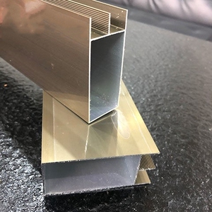 瓷砖灶台铝合金香槟色大山槽立柱槽双槽管砖夹瓷砖橱柜框架铝卡槽