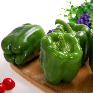 山东特产圆辣椒青圆椒甜不辣圆椒菜椒新鲜蔬菜基地直销5斤包邮