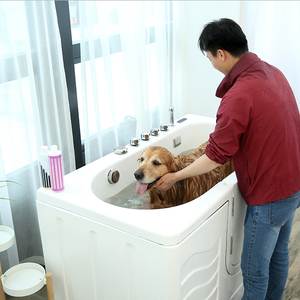 宠物洗澡池亚克力浴盆洗狗池狗狗宠物店宠物洗澡盆spa浴缸