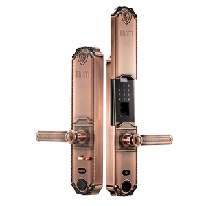 智客猫m2自动滑盖别墅门指纹锁家用防盗电子门锁双开门智能密码锁