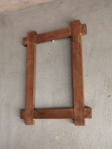 复古怀旧全实木长方形画框镜框大号木框架子创意装饰像框壁挂框架