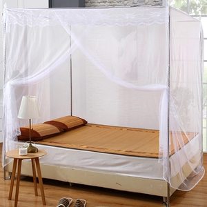 一米二床纹帐1.2米1.5床浅绿色普通蚊帐老式家用文章宿舍学生帐