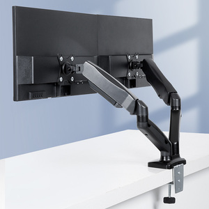 办公室电脑显示器支架臂桌面升降屏幕悬挂单双屏旋转伸缩通用臂架