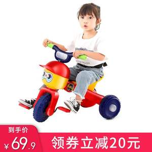 看宝贝（LookBaby）棒球小子折叠儿童三轮车 脚踏车 1-6岁小孩玩